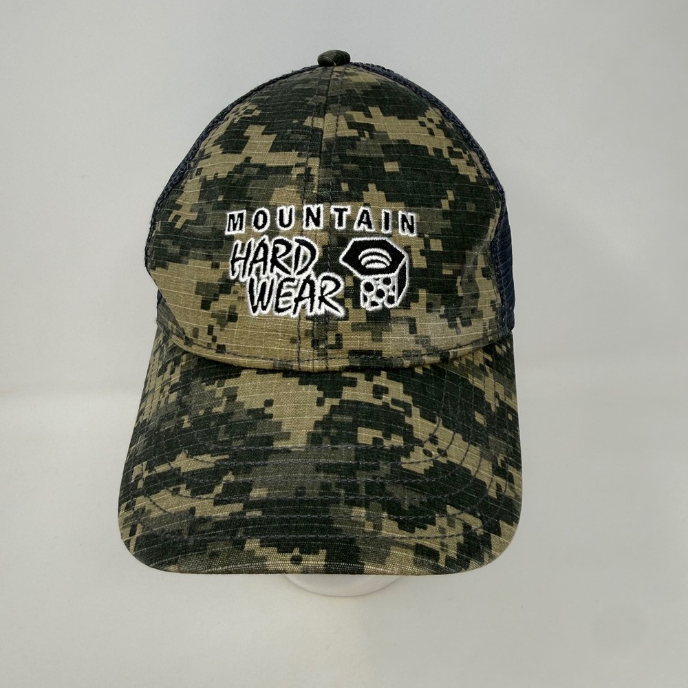 Mountain Hardwear Digital Camo Trucker Hat Grey Mesh Snapback Cap Regular